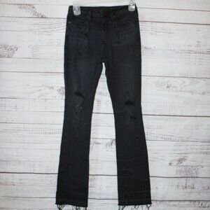 Shein Scrunched/Ruched high-rise Black Jeans Size 30